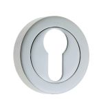 Frelan Hardware Euro Profile Escutcheon, Polished Chrome