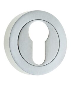 Frelan Hardware Euro Profile Escutcheon, Satin Chrome