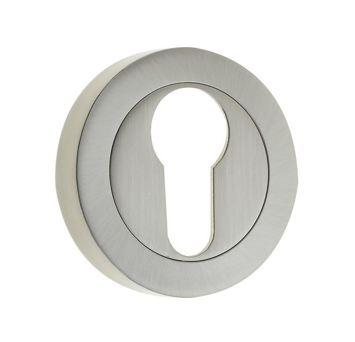 Frelan Hardware Euro Profile Escutcheon, Satin Nickel