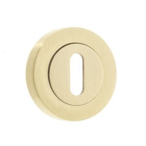 Frelan Hardware Standard Profile Escutcheon, Satin Brass