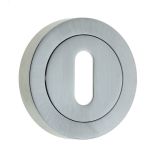 Frelan Hardware Standard Profile Escutcheon, Satin Chrome