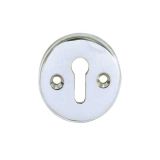 Frelan Hardware Standard Profile Escutcheon (40mm Diameter), Polished Chrome
