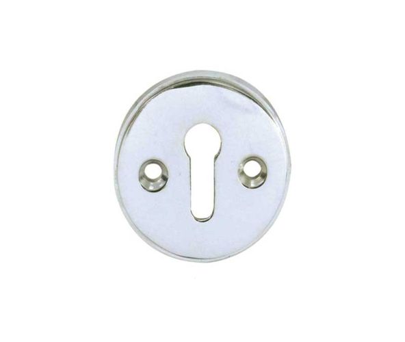 Frelan Hardware Standard Profile Escutcheon (40mm Diameter), Polished Chrome