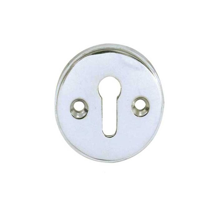 Frelan Hardware Standard Profile Escutcheon (40mm Diameter), Polished Chrome