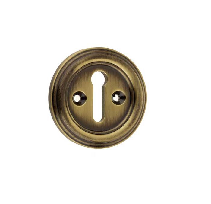 Frelan Hardware Parisian Standard Profile Escutcheon, Antique Bronze