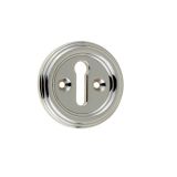 Frelan Hardware Parisian Standard Profile Escutcheon, Polished Nickel