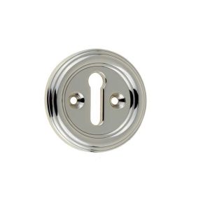 Frelan Hardware Parisian Standard Profile Escutcheon, Polished Nickel