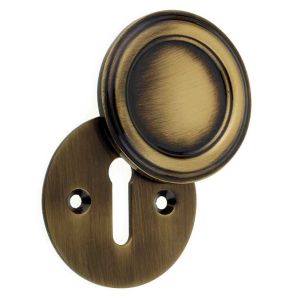 Frelan Hardware Parisian Covered Standard Profile Escutcheon, Antique Bronze