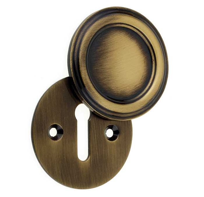 Frelan Hardware Parisian Covered Standard Profile Escutcheon, Antique Bronze