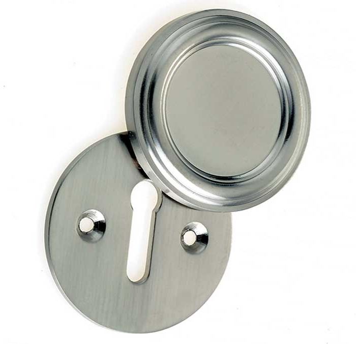 Frelan Hardware Parisian Covered Standard Profile Escutcheon, Satin Nickel
