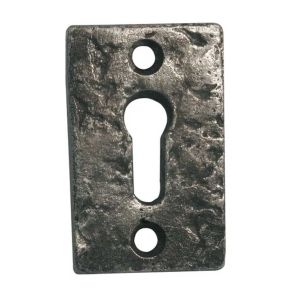 Frelan Hardware Rectangular Escutcheon, Pewter Finish