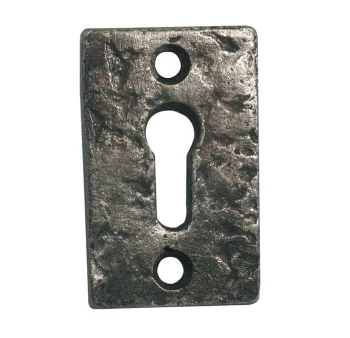 Frelan Hardware Rectangular Escutcheon, Pewter Finish