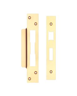 Zoo Hardware Face Plate And Strike Plate Accessory Pack, Powder Coated Black