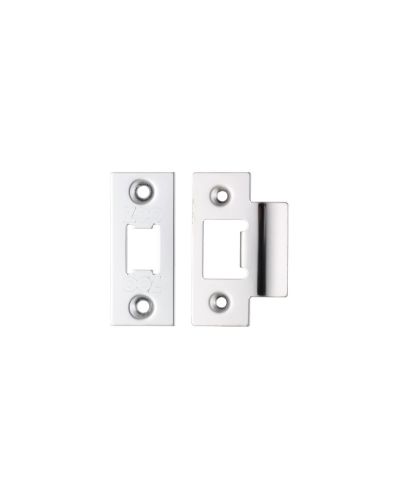 Zoo Hardware Face Plate And Strike Plate Accessory Pack, Polished Stainless Steel