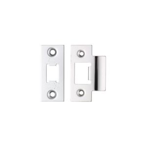 Zoo Hardware Face Plate And Strike Plate Accessory Pack, Polished Stainless Steel