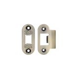 Zoo Hardware Radius Edge Face Plate And Strike Plate Accessory Pack, Powder Coated Black