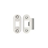 Zoo Hardware Radius Edge Face Plate And Strike Plate Accessory Pack, Satin Stainless Steel