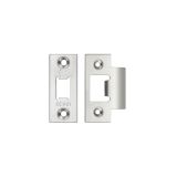Zoo Hardware Face Plate And Strike Plate Accessory Pack, Satin Stainless Steel