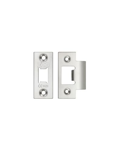 Zoo Hardware Face Plate And Strike Plate Accessory Pack, Satin Stainless Steel