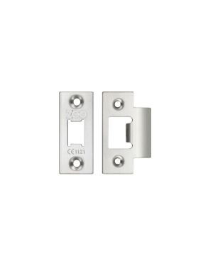 Zoo Hardware Face Plate And Strike Plate Accessory Pack, Satin Stainless Steel