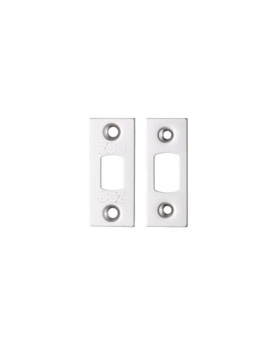 Zoo Hardware Face Plate And Strike Plate Accessory Pack, Polished Stainless Steel