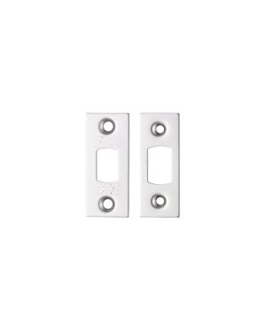 Zoo Hardware Face Plate And Strike Plate Accessory Pack, Polished Stainless Steel