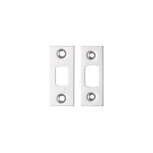 Zoo Hardware Face Plate And Strike Plate Accessory Pack, Polished Stainless Steel