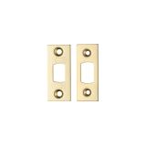Zoo Hardware Face Plate And Strike Plate Accessory Pack, PVD Stainless Brass
