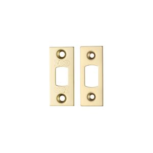 Zoo Hardware Face Plate And Strike Plate Accessory Pack, PVD Stainless Brass