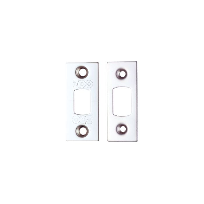 Zoo Hardware Face Plate And Strike Plate Accessory Pack, PVD Nickel