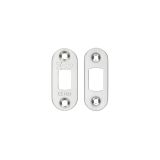 Zoo Hardware Radius Face Plate And Strike Plate Accessory Pack, Satin Stainless Steel