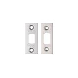 Zoo Hardware Face Plate And Strike Plate Accessory Pack, Satin Stainless Steel