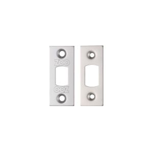 Zoo Hardware Face Plate And Strike Plate Accessory Pack, Satin Stainless Steel