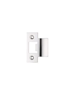 Zoo Hardware Spare Extended Tongue Strike Plate Accessory, Polished Stainless Steel