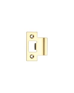 Zoo Hardware Spare Extended Tongue Strike Plate Accessory - PVD Stainless Brass