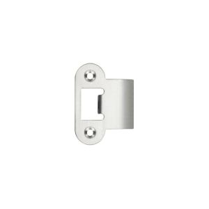Zoo Hardware Radius Edge Spare Extended Tongue Strike Plate Accessory, Satin Stainless Steel
