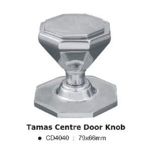 Tamas Centre Door Knob – 79x66mm – Polished Chrome