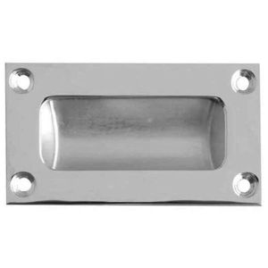 Flush Pull – 100x38mm – Satin Chrome Polished