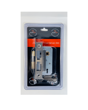 3 Lever Sash Lock – 63mm – Satin Stainless Steel Finish