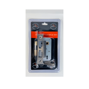 3 Lever Sash Lock – 63mm – Satin Stainless Steel Finish