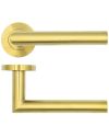 Lever on Rose Door Handle – 19mm – Satin Brass