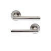 Lever on Rose Door Handle – 19mm – Satin Stainless Steel Finish