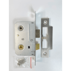 Bathroom Mortice Lock- 75mm- Satin Stainless Steel Finish - Image 2