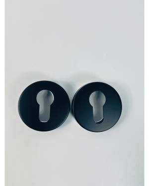 Euro Escutcheon Keyhole Cover – 52mm – Black Finish