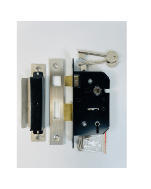 5 Lever Sash Lock – 63mm – Satin Stainless Steel Finish