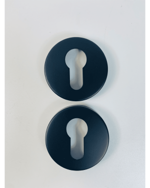 Euro Escutcheon Keyhole Cover – 52mm – Black Finish
