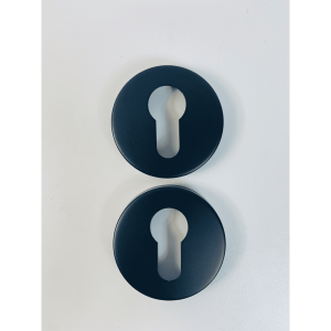 Euro Escutcheon Keyhole Cover – 52mm – Black Finish