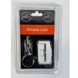 Hinged Window Lock – 25X10X50mm – White Finish