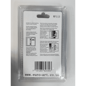 Hinged Window Lock – 25X10X50mm – White Finish