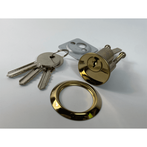 Night Latch Cylinder – 77X33X33mm – Polished Brass Finish